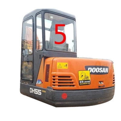 สีขาวรถขุดกระจกแค็บ DAEWOO DH55 ตำแหน่งด้านหลัง NO.5
