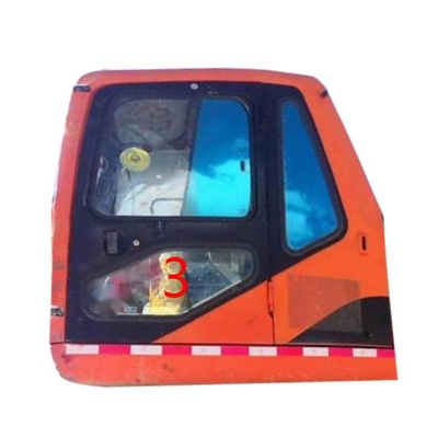 DX225LC-7 DX150LC-7 DOOSAN Glass 5mm Excavator กระจกหน้ารถด้านซ้ายล่างตำแหน่ง NO.3