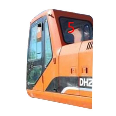 DH215-9 Excavator Cabin DOOSAN กระจกเทมเปอร์เปลี่ยนกระจกด้านหลัง