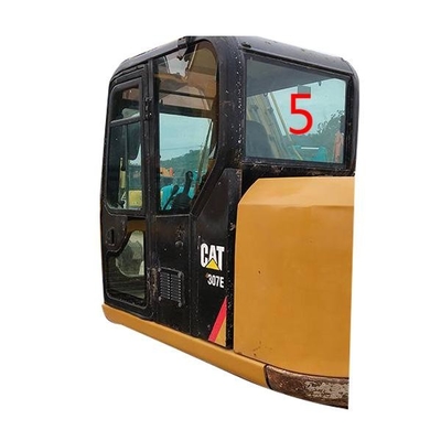 ห้องโดยสารของรถขุด CATERPILLAR Cab ตำแหน่งกระจกด้านหลัง NO.5 กระจกเทมเปอร์