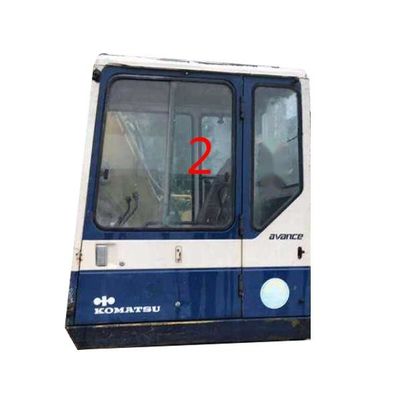กระจกนิรภัยด้านซ้ายสำหรับเปลี่ยนกระจกหน้ารถ KOMATSU Excavator