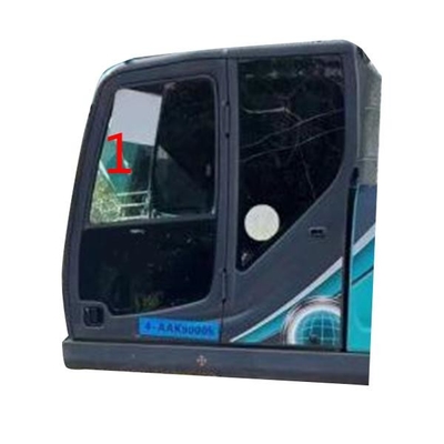 ECE KOBELCO รถขุดกระจกตำแหน่งลาดเอียงซ้าย NO.1 หน้าต่างกระจกหน้ารถ