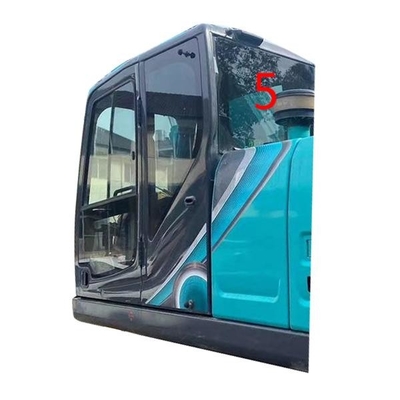สีขาว KOBELCO รถขุดกระจกตำแหน่งด้านหลัง NO.5 กระจกบังลมเอียงกระจก