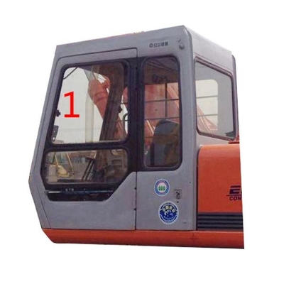 กระจกนิรภัย 5 มม. สำหรับกระจกหน้ารถ HITACHI ตำแหน่งเฉียงซ้าย NO.1