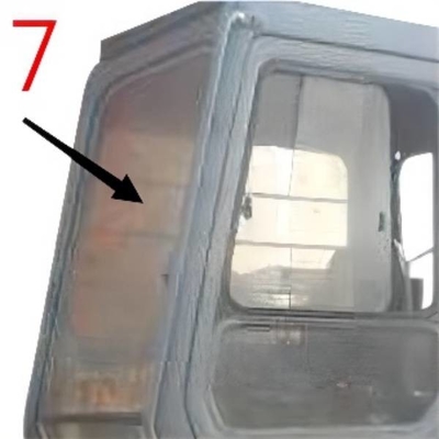 EX-1 EX120-1 EX200-1 HITACHI รถขุดกระจกตำแหน่งด้านขวา No.7 กระจกนิรภัย