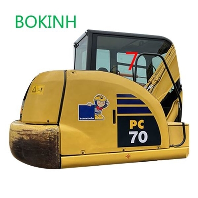 PC60-8 PC70-8 KOMATSU รถขุดหน้าต่างเปลี่ยนตำแหน่งด้านขวา No.7 Big Glass