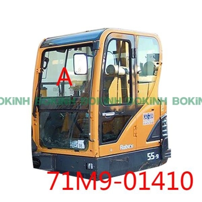 71M9-01410 HYUNDAI Excavator เปลี่ยนกระจกด้านหน้าตำแหน่งบน A Window Tempered