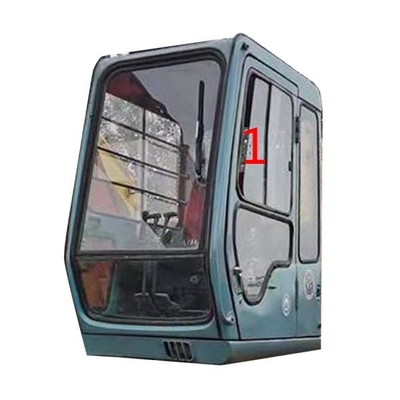 AT154426 HITACHI รถขุดตีนตะขาบ หน้าต่างกระจกเทมเปอร์ ตำแหน่งลาดเอียงซ้าย NO.1