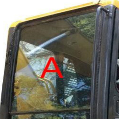 ไม่มีรู KOMATSU Cab Glass Excavator กระจกบังลมหน้า