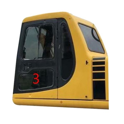 ISO รถขุดห้องโดยสาร KOMATSU Cab กระจกประตูด้านซ้ายล่างตำแหน่ง NO.3