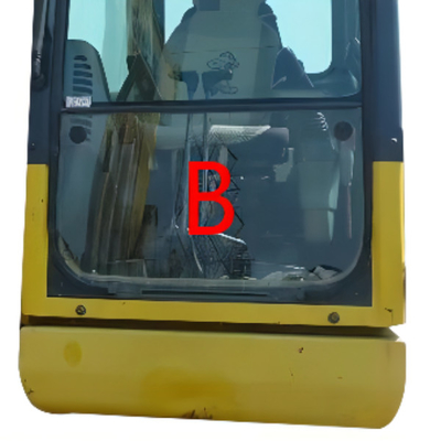 ด้านหน้าลง Komatsu รถขุดกระจกเปลี่ยนกระจกนิรภัยขุด