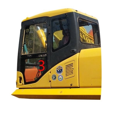 OEM KOMATSU Cab กระจกประตูด้านซ้ายล่างตำแหน่ง NO.3 Digger Window Replacement