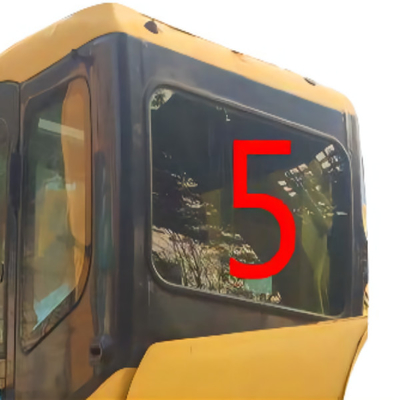 กว้าง 520 มม. KOMATSU Cab Glass Excavator ด้านหลังกระจกนิรภัยโค้ง