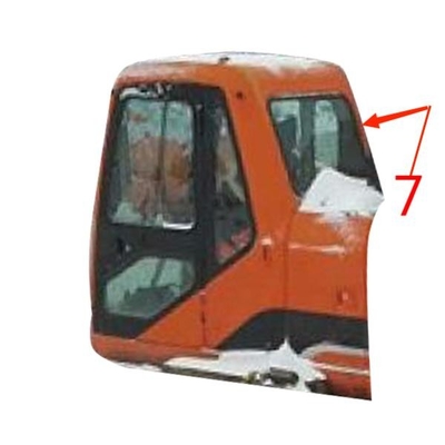 FCC DOOSAN Digger Glass เปลี่ยนกระจกหน้ารถด้านขวากระจกหน้าต่าง