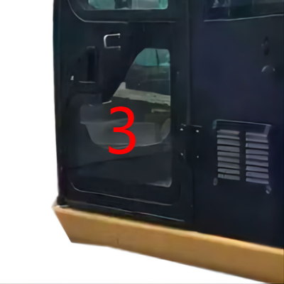 CATERPILLAR Cab Glass สำหรับรถขุด OEM ประตูด้านซ้ายล่างตำแหน่ง NO.3