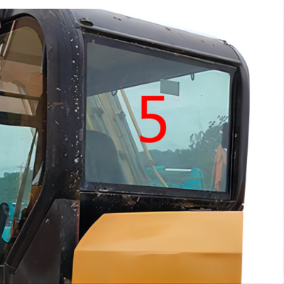 ห้องโดยสารของรถขุด CATERPILLAR Cab ตำแหน่งกระจกด้านหลัง NO.5 กระจกเทมเปอร์