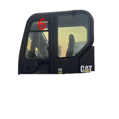 CATERPILLAR Mini Digger กระจกเปลี่ยนกระจกเทมเปอร์ประตูด้านซ้ายตำแหน่งบน NO.6