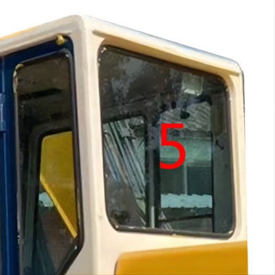 ดัดทน KOMATSU Cab กระจกรถขุดด้านหลังกระจกมองข้าง