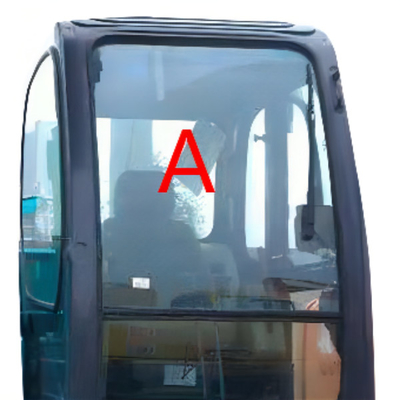 กระจกบังลมนิรภัย KOBELCO รถขุดกระจกตำแหน่งด้านหน้า A