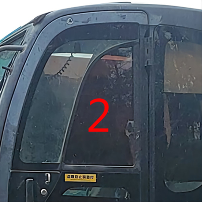 DOT KOBELCO Mini Digger Glass Replacement ด้านซ้ายตำแหน่ง NO.2 Windshield