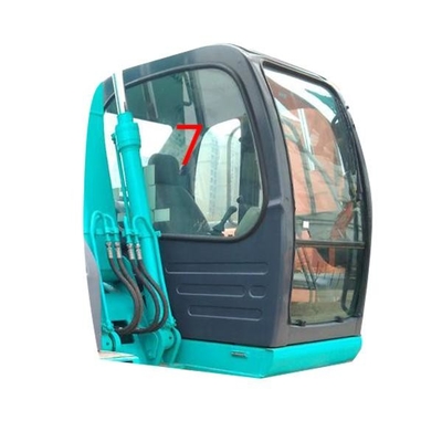 ด้านขวา KOBELCO กระจกบังลมแบบกำหนดเอง Green Mini Excavator Glass