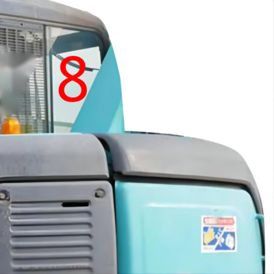 ตู้กระจกรถขุดแบบทนอุณหภูมิ KOBELCO ตำแหน่งด้านขวา NO.8