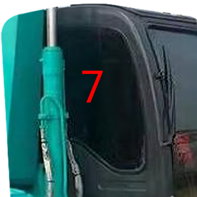 KOBELCO รถขุด Cabin Digger กระจกเปลี่ยนกระจกหน้ารถกระจกนิรภัยขนาดใหญ่