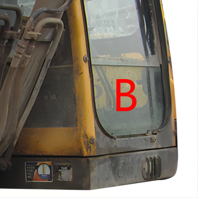 EC360B VOLVO รถขุดกระจกหน้าต่างเครื่องก่อสร้างกระจกหน้ารถ