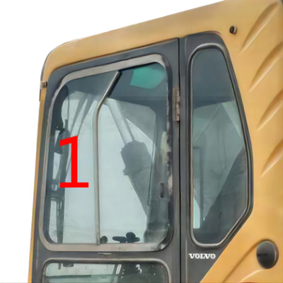 EC240B รถขุด VOLVO เครื่องจักรก่อสร้างกระจกหน้ารถ Cab ด้านซ้าย