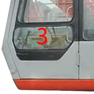 5mm Mini Digger Glass เปลี่ยน HITACHI รถขุด Cab Glass