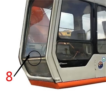 EX-1 EX120-1 EX200-1 HITACHI รถขุดกระจกตำแหน่งด้านขวา No.8 กระจกนิรภัย