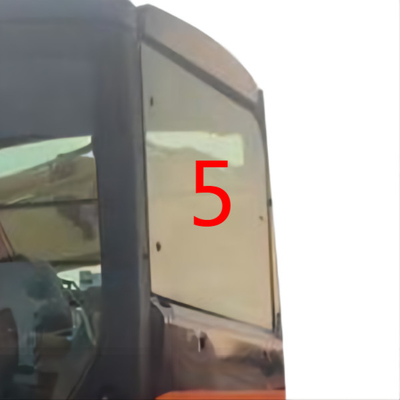 แรงกระแทกสูง HITACHI Excavator Glass 5mm Back Side Window Replacement