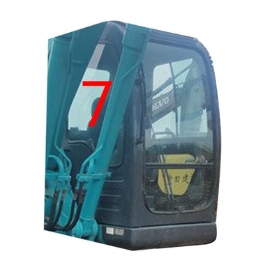 SK-6 SK-8 SK230-6 KOBELCO รถขุดกระจกตำแหน่งด้านขวา NO.7 กระจกเทมเปอร์