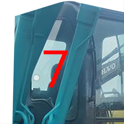 SK-6 SK-8 SK230-6 KOBELCO รถขุดกระจกตำแหน่งด้านขวา NO.7 กระจกเทมเปอร์