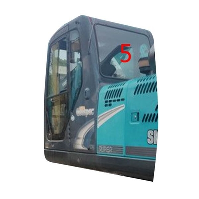 SK-6 SK-8 SK230-6 KOBELCO รถขุดกระจกประตูด้านซ้ายด้านหลังตำแหน่ง NO.5 กระจกนิรภัย
