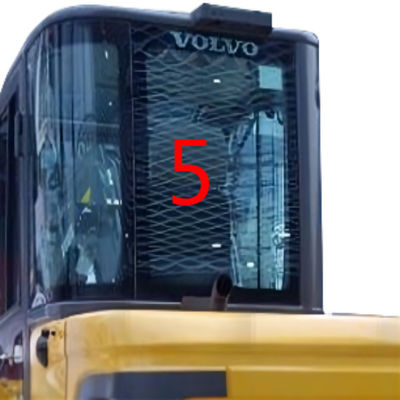 สีเขียว EW60C VOLVO รถขุดกระจกเปลี่ยนด้านหลัง NO.5 FCC