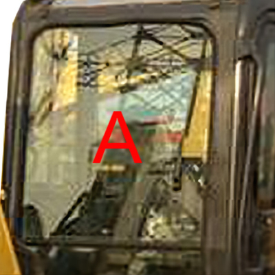 PC55MR PC55 รถขุดหนา 5 มม. KOMATSU Cab กระจกเทมเปอร์กระจกหน้ากระจก