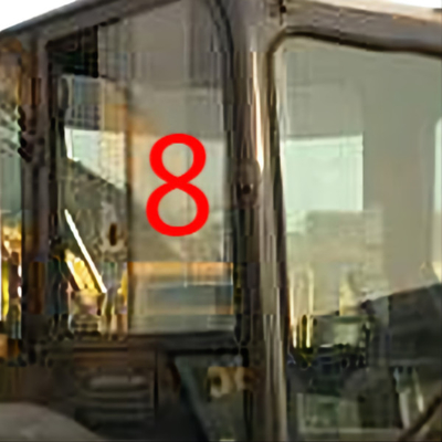 DOT KOMATSU PC55MR รถขุดเปลี่ยนหน้าต่างตำแหน่งด้านขวา No.8