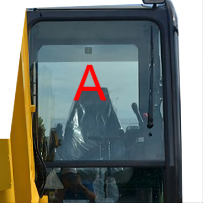 PC56-7 รถขุด KOMATSU Cab กระจกเทมเปอร์กระจกหน้ากระจกหนา 5 มม