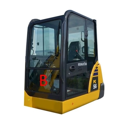 PC56-7 PC56 Front Down Komatsu Excavator Glass เปลี่ยนตำแหน่งนิรภัย B Glass