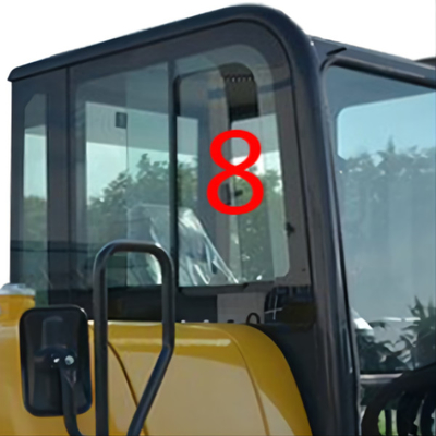 PC56-7 PC56 KOMATSU รถขุดเปลี่ยนหน้าต่างตำแหน่งด้านขวา No.8