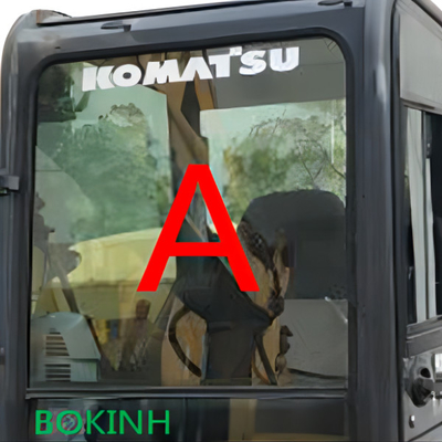 PC70-8 PC60-8 KOMATSU Cab กระจกหน้ารถกระจกเทมเปอร์