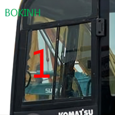 PC60-8 PC70-8 KOMATSU Cab Glass ตำแหน่งด้านซ้ายเอียง NO.1 5mm Thick