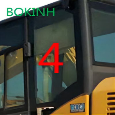 PC60-8 PC70-8 KOMATSU Glass Cab ด้านหลังซ้ายตำแหน่ง NO.4 ทนต่ออุณหภูมิ