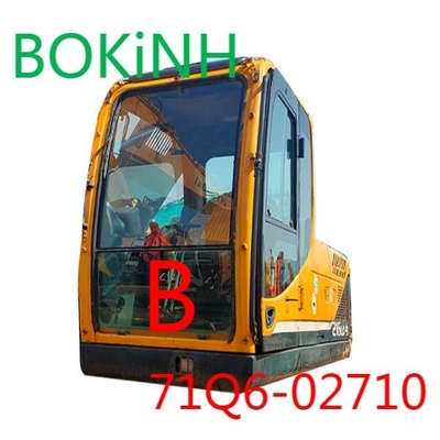 71Q6-02710 HYUNDAI Excavator Cab กระจกนิรภัยด้านหน้าตำแหน่งล่าง B Windshield