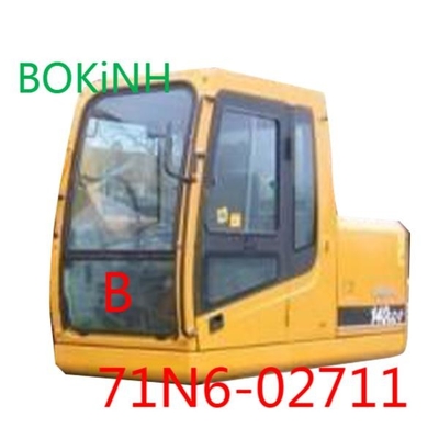 71N6-02711 HYUNDAI Front Glass Excavator Cab กระจกนิรภัยลงตำแหน่ง B Windshield