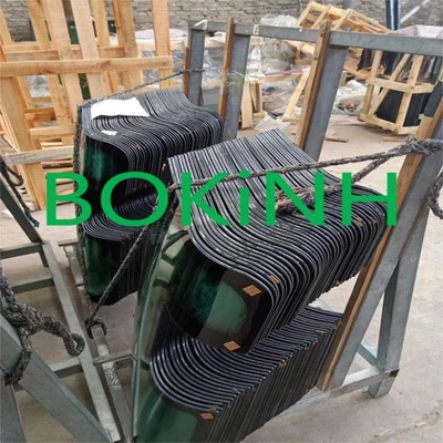 71MH-11510 HYUNDAI Front Glass Excavator Cab Window ด้านซ้ายตำแหน่งบน NO.1 Tempered